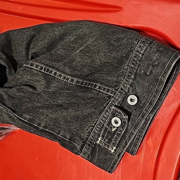 Joseph Cotton Jean Jacket Size Small Black - Picture 6 of 6